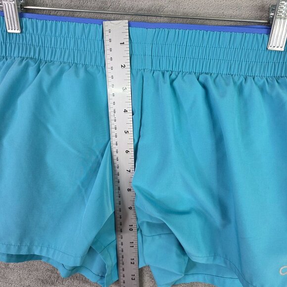 Womens Gap Fit Blue Athletic Running Shorts Lined 3" Inseam Elastic Waist Size S - Picture 5 of 11